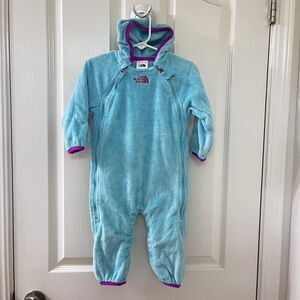 The North Face Buttery Fleece Bunting Suit Infant Girls Size 6-12 Months